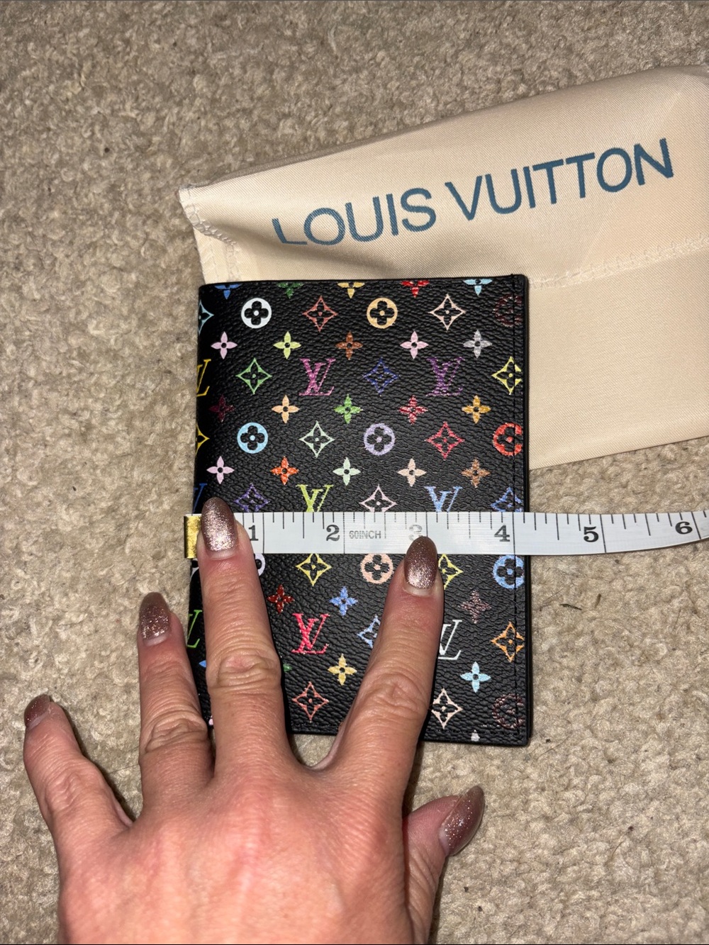 Inspired Multicolor Black Passport Holder - Picture 12 of 12